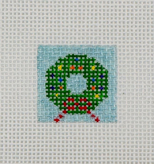 508 - Christmas Wreath 1 Inch Square