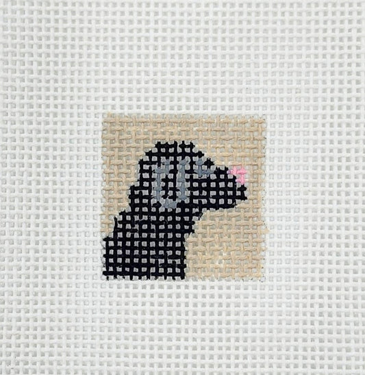 545 - Black Dog 1 Inch Square