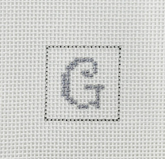 Letter G 1 Inch Square