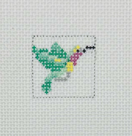 560 - Green Hummingbird 1 Inch Square