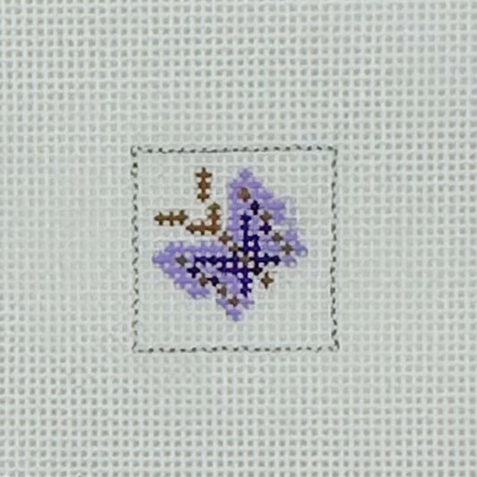 557 - Purple Butterfly 1 Inch Square