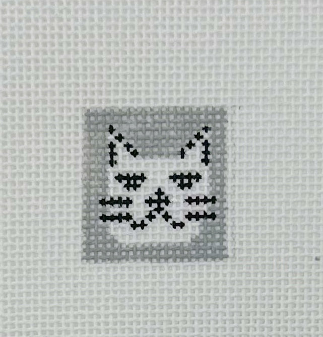 552OKS - Black Kitty 1 Inch Square