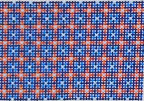 INS-02 Orange and Blue Tile Insert